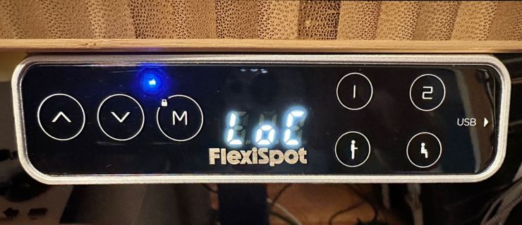 Pavé tactile pour table debout Flexispot E7 Premium avec chargeur USB